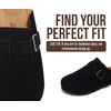 image:imageProject Cloud 100 Full Grain Genuine Leather Clogs for Men 2026 Brooklyn  Memory Foam Insole Arch Support Natural Cork Footbed Mens Clogs Shoes Non Slip and WaterResistant Mules Mens SlippersBlack Suede