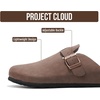 image:imageProject Cloud 100 Full Grain Genuine Leather Clogs for Men 2026 Brooklyn  Memory Foam Insole Arch Support Natural Cork Footbed Mens Clogs Shoes Non Slip and WaterResistant Mules Mens SlippersBrown