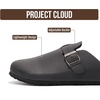 image:imageProject Cloud 100 Full Grain Genuine Leather Clogs for Men 2026 Brooklyn  Memory Foam Insole Arch Support Natural Cork Footbed Mens Clogs Shoes Non Slip and WaterResistant Mules Mens SlippersBlack