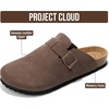 image:imageProject Cloud 100 Full Grain Genuine Leather Clogs for Men 2026 Brooklyn  Memory Foam Insole Arch Support Natural Cork Footbed Mens Clogs Shoes Non Slip and WaterResistant Mules Mens SlippersBrown