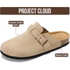 image:imageProject Cloud 100 Full Grain Genuine Leather Clogs for Men 2026 Brooklyn  Memory Foam Insole Arch Support Natural Cork Footbed Mens Clogs Shoes Non Slip and WaterResistant Mules Mens SlippersSand Suede