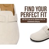 image:imageProject Cloud 100 Full Grain Genuine Leather Clogs for Men 2026 Brooklyn  Memory Foam Insole Arch Support Natural Cork Footbed Mens Clogs Shoes Non Slip and WaterResistant Mules Mens SlippersLightgrey Suede