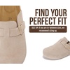 image:imageProject Cloud 100 Full Grain Genuine Leather Clogs for Men 2026 Brooklyn  Memory Foam Insole Arch Support Natural Cork Footbed Mens Clogs Shoes Non Slip and WaterResistant Mules Mens SlippersSand Mono Suede