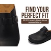image:imageProject Cloud 100 Full Grain Genuine Leather Clogs for Men 2026 Brooklyn  Memory Foam Insole Arch Support Natural Cork Footbed Mens Clogs Shoes Non Slip and WaterResistant Mules Mens SlippersBlack Oiled