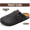 image:imageProject Cloud 100 Full Grain Genuine Leather Clogs for Men 2026 Brooklyn  Memory Foam Insole Arch Support Natural Cork Footbed Mens Clogs Shoes Non Slip and WaterResistant Mules Mens SlippersBlack