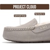 image:imageProject Cloud 100 Genuine Leather Slippers for Women Fur Lined Cathi  Fur Lined Memory Foam Insole Genuine Leather Stylish Womens Moccasin Outdoor Slippers AllDay ComfortGrey