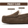 image:imageProject Cloud 100 Genuine Leather Slippers for Women Fur Lined Cathi  Fur Lined Memory Foam Insole Genuine Leather Stylish Womens Moccasin Outdoor Slippers AllDay ComfortChocolate