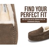 image:imageProject Cloud 100 Genuine Leather Slippers for Women Fur Lined Cathi  Fur Lined Memory Foam Insole Genuine Leather Stylish Womens Moccasin Outdoor Slippers AllDay ComfortChocolate