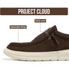 image:imageProject Cloud Genuine Leather Loafers for Men  NonSlip Mens Shoes Dante  High Density SmartFoam Insole Mens Loafers  Lightweight Sneakers for Men Footwear and Water Resistant Mens SneakersBitter Chocolate Suede