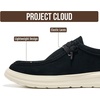 image:imageProject Cloud Genuine Leather Loafers for Men  NonSlip Mens Shoes Dante  High Density SmartFoam Insole Mens Loafers  Lightweight Sneakers for Men Footwear and Water Resistant Mens SneakersBlack Suede