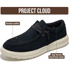 image:imageProject Cloud Genuine Leather Loafers for Men  NonSlip Mens Shoes Dante  High Density SmartFoam Insole Mens Loafers  Lightweight Sneakers for Men Footwear and Water Resistant Mens SneakersBlack Suede