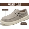 image:imageProject Cloud Genuine Leather Loafers for Men  NonSlip Mens Shoes Dante  High Density SmartFoam Insole Mens Loafers  Lightweight Sneakers for Men Footwear and Water Resistant Mens SneakersAsh Gray Suede