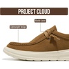 image:imageProject Cloud Genuine Leather Loafers for Men  NonSlip Mens Shoes Dante  High Density SmartFoam Insole Mens Loafers  Lightweight Sneakers for Men Footwear and Water Resistant Mens SneakersTobacco Suede