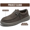 image:imageProject Cloud Genuine Leather Loafers for Men  NonSlip Mens Shoes Dante  High Density SmartFoam Insole Mens Loafers  Lightweight Sneakers for Men Footwear and Water Resistant Mens SneakersCharcoal Suede