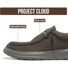 image:imageProject Cloud Genuine Leather Loafers for Men  NonSlip Mens Shoes Dante  High Density SmartFoam Insole Mens Loafers  Lightweight Sneakers for Men Footwear and Water Resistant Mens SneakersCharcoal Suede