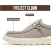 image:imageProject Cloud Genuine Leather Loafers for Men  NonSlip Mens Shoes Dante  High Density SmartFoam Insole Mens Loafers  Lightweight Sneakers for Men Footwear and Water Resistant Mens SneakersAsh Gray Suede