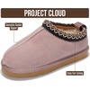 image:imageProject Cloud Kids 100 Genuine Leather Australian Shearling Lined Slippers  Memory Foam Insole Non Slip Fuzzy Fluffy Unisex Shoes for Girls amp Boys Warm Cozy Indoor Footwear Everyday Comfort Easy WearBlush