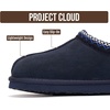image:imageProject Cloud Kids 100 Genuine Leather Australian Shearling Lined Slippers  Memory Foam Insole Non Slip Fuzzy Fluffy Unisex Shoes for Girls amp Boys Warm Cozy Indoor Footwear Everyday Comfort Easy WearNavy Suede