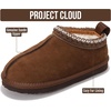 image:imageProject Cloud Kids 100 Genuine Leather Australian Shearling Lined Slippers  Memory Foam Insole Non Slip Fuzzy Fluffy Unisex Shoes for Girls amp Boys Warm Cozy Indoor Footwear Everyday Comfort Easy WearMocha Suede
