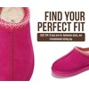 image:imageProject Cloud Kids 100 Genuine Leather Australian Shearling Lined Slippers  Memory Foam Insole Non Slip Fuzzy Fluffy Unisex Shoes for Girls amp Boys Warm Cozy Indoor Footwear Everyday Comfort Easy WearFuchsia Suede