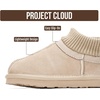 image:imageProject Cloud Kids 100 Genuine Leather Australian Shearling Lined Slippers  Memory Foam Insole Non Slip Fuzzy Fluffy Unisex Shoes for Girls amp Boys Warm Cozy Indoor Footwear Everyday Comfort Easy WearSand Suede  Dreamon