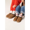 image:imageProject Cloud Kids 100 Genuine Leather Australian Shearling Lined Slippers  Memory Foam Insole Non Slip Fuzzy Fluffy Unisex Shoes for Girls amp Boys Warm Cozy Indoor Footwear Everyday Comfort Easy WearMocha Suede