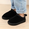 image:imageProject Cloud Kids 100 Genuine Leather Australian Shearling Lined Slippers  Memory Foam Insole Non Slip Fuzzy Fluffy Unisex Shoes for Girls amp Boys Warm Cozy Indoor Footwear Everyday Comfort Easy WearBlack
