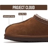 image:imageProject Cloud Kids 100 Genuine Leather Australian Shearling Lined Slippers  Memory Foam Insole Non Slip Fuzzy Fluffy Unisex Shoes for Girls amp Boys Warm Cozy Indoor Footwear Everyday Comfort Easy WearMocha Suede