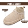image:imageProject Cloud Kids 100 Genuine Leather Australian Shearling Lined Slippers  Memory Foam Insole Non Slip Fuzzy Fluffy Unisex Shoes for Girls amp Boys Warm Cozy Indoor Footwear Everyday Comfort Easy WearSand Suede  Dreamon