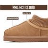 image:imageProject Cloud Kids 100 Genuine Leather Australian Shearling Lined Slippers  Memory Foam Insole Non Slip Fuzzy Fluffy Unisex Shoes for Girls amp Boys Warm Cozy Indoor Footwear Everyday Comfort Easy WearChestnut Suede  Dreamon