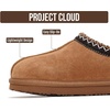 image:imageProject Cloud Kids 100 Genuine Leather Australian Shearling Lined Slippers  Memory Foam Insole Non Slip Fuzzy Fluffy Unisex Shoes for Girls amp Boys Warm Cozy Indoor Footwear Everyday Comfort Easy WearChestnut