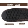 image:imageProject Cloud Mens 100 Genuine Leather Non Slip House SlippersOswin  Memory Foam Insole Lightweight Shoes for Men Indoor Outdoor Footwear Comfortable Casual Everyday Travel Easy Wear All DayChoco Brown Leather