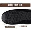 image:imageProject Cloud Mens 100 Genuine Leather Non Slip House SlippersOswin  Memory Foam Insole Lightweight Shoes for Men Indoor Outdoor Footwear Comfortable Casual Everyday Travel Easy Wear All DayBlack Suede