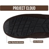 image:imageProject Cloud Mens 100 Genuine Leather Non Slip House SlippersOswin  Memory Foam Insole Lightweight Shoes for Men Indoor Outdoor Footwear Comfortable Casual Everyday Travel Easy Wear All DayChocolate Suede