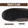 image:imageProject Cloud Mens 100 Genuine Leather Non Slip House SlippersOswin  Memory Foam Insole Lightweight Shoes for Men Indoor Outdoor Footwear Comfortable Casual Everyday Travel Easy Wear All DayGrey Suede
