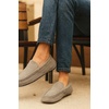 image:imageProject Cloud Mens 100 Genuine Leather Non Slip House SlippersOswin  Memory Foam Insole Lightweight Shoes for Men Indoor Outdoor Footwear Comfortable Casual Everyday Travel Easy Wear All DayGrey Suede