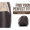 image:imageProject Cloud Mens 100 Genuine Leather Non Slip House SlippersOswin  Memory Foam Insole Lightweight Shoes for Men Indoor Outdoor Footwear Comfortable Casual Everyday Travel Easy Wear All DayChoco Brown Leather