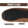 image:imageProject Cloud Mens 100 Genuine Leather Non Slip House SlippersOswin  Memory Foam Insole Lightweight Shoes for Men Indoor Outdoor Footwear Comfortable Casual Everyday Travel Easy Wear All DayChestnut Suede