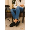 image:imageProject Cloud Mens 100 Genuine Leather Non Slip House SlippersOswin  Memory Foam Insole Lightweight Shoes for Men Indoor Outdoor Footwear Comfortable Casual Everyday Travel Easy Wear All DayBlack Suede