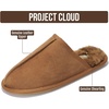 image:imageProject Cloud Mens 100 Genuine Leather Shearling Memory Foam Slippers  Genuine Shearling Lining and Lightweight NonSlip Indoor amp Outdoor Wear Slippers for Men  WaterResistant Mens SlippersScotch Suede Scuff