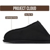 image:imageProject Cloud Mens 100 Genuine Leather Shearling Memory Foam Slippers  Genuine Shearling Lining and Lightweight NonSlip Indoor amp Outdoor Wear Slippers for Men  WaterResistant Mens SlippersBlack Scuff