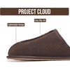 image:imageProject Cloud Mens 100 Genuine Leather Shearling Memory Foam Slippers  Genuine Shearling Lining and Lightweight NonSlip Indoor amp Outdoor Wear Slippers for Men  WaterResistant Mens SlippersChocolate Scuff