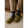image:imageProject Cloud Mens 100 Genuine Leather Shearling Memory Foam Slippers  Genuine Shearling Lining and Lightweight NonSlip Indoor amp Outdoor Wear Slippers for Men  WaterResistant Mens SlippersOlive Suede