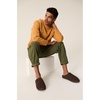 image:imageProject Cloud Mens 100 Genuine Leather Shearling Memory Foam Slippers  Genuine Shearling Lining and Lightweight NonSlip Indoor amp Outdoor Wear Slippers for Men  WaterResistant Mens SlippersChoco Brown Suede