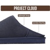 image:imageProject Cloud Mens 100 Genuine Leather Shearling Memory Foam Slippers  Genuine Shearling Lining and Lightweight NonSlip Indoor amp Outdoor Wear Slippers for Men  WaterResistant Mens SlippersNavy Suede