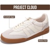 image:imageProject Cloud Mens Genuine Leather SlipOn Casual Sneakers His Verdy  Memory Foam Insole Non Slip Dress Shoes for Men Comfortable Footwear Everyday Sneakers for Men Formal Dress Sneakers for MenWhite