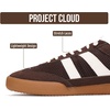 image:imageProject Cloud Mens Genuine Leather SlipOn Casual Sneakers His Verdy  Memory Foam Insole Non Slip Dress Shoes for Men Comfortable Footwear Everyday Sneakers for Men Formal Dress Sneakers for MenChocolate