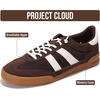 image:imageProject Cloud Mens Genuine Leather SlipOn Casual Sneakers His Verdy  Memory Foam Insole Non Slip Dress Shoes for Men Comfortable Footwear Everyday Sneakers for Men Formal Dress Sneakers for MenChocolate