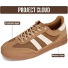 image:imageProject Cloud Mens Genuine Leather SlipOn Casual Sneakers His Verdy  Memory Foam Insole Non Slip Dress Shoes for Men Comfortable Footwear Everyday Sneakers for Men Formal Dress Sneakers for MenTan