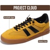 image:imageProject Cloud Mens Genuine Leather SlipOn Casual Sneakers His Verdy  Memory Foam Insole Non Slip Dress Shoes for Men Comfortable Footwear Everyday Sneakers for Men Formal Dress Sneakers for MenMustard